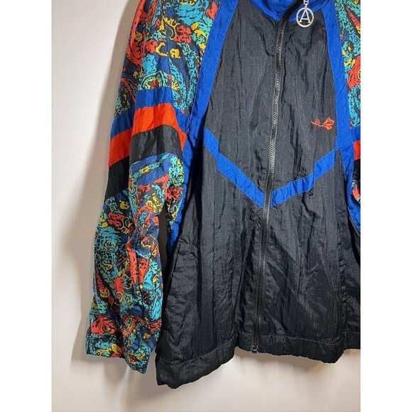 Vintage Adolfo Sport Womens Sz S Track Jacket Windbreaker Zip 80s 90s - Picture 8 of 10
